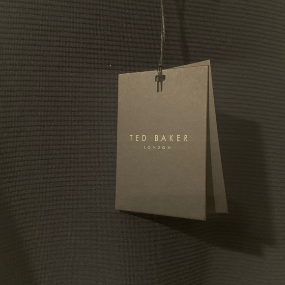 Ted Baker Mens Navy Blue Textured T-Shirt - Picture 2 of 3